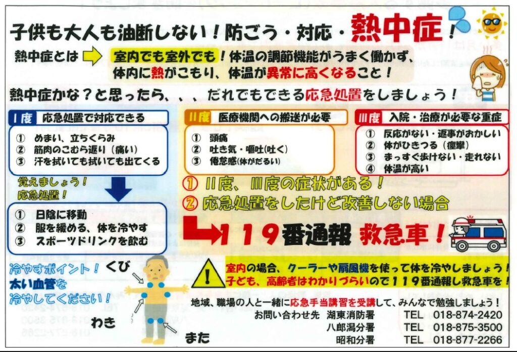 熱中症パンフ